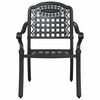 vidaXL Garden Dining Set 5 pcs Black Aluminium