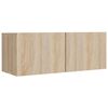 vidaXL 8 Piece TV Cabinet Set Sonoma Oak Engineered Wood