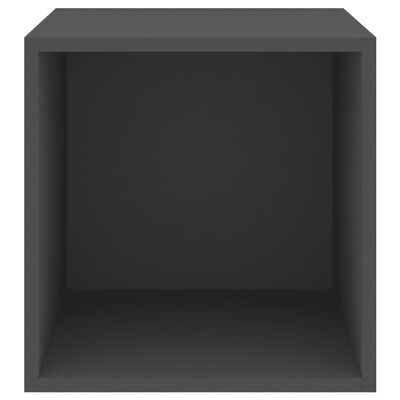vidaXL Wall Cabinet Grey 37x37x37 cm Chipboard