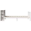 vidaXL Bookcase Bed without Mattress White 90x190 cm Single Solid Wood Pine