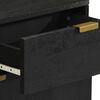 vidaXL Bedside Cabinet Black 50x33x60 cm Engineered Wood
