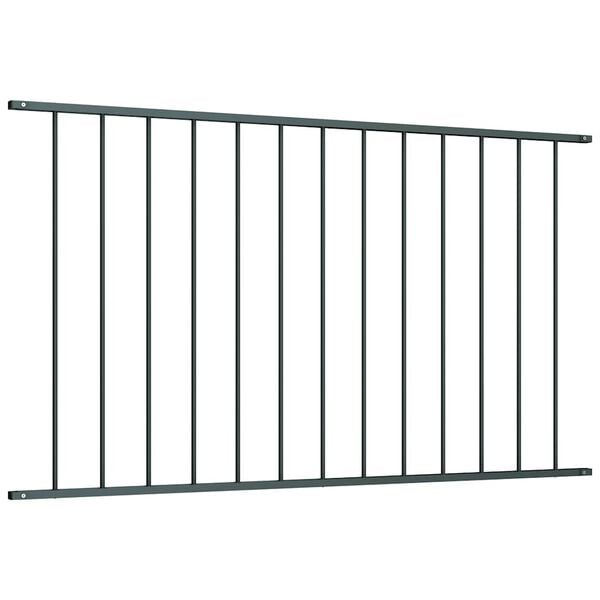 vidaXL Fence Panel Powder-coated Steel 1.7x0.75 m Anthracite