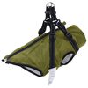 vidaXL Dog Coat with Harness Waterproof Reflective Army Green M