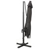 vidaXL Cantilever Garden Parasol with Pole and LED Lights Anthracite 300 cm