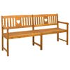 vidaXL Outdoor Bench Natural 180 x 55.5 x 90 cm Solid Acacia Wood