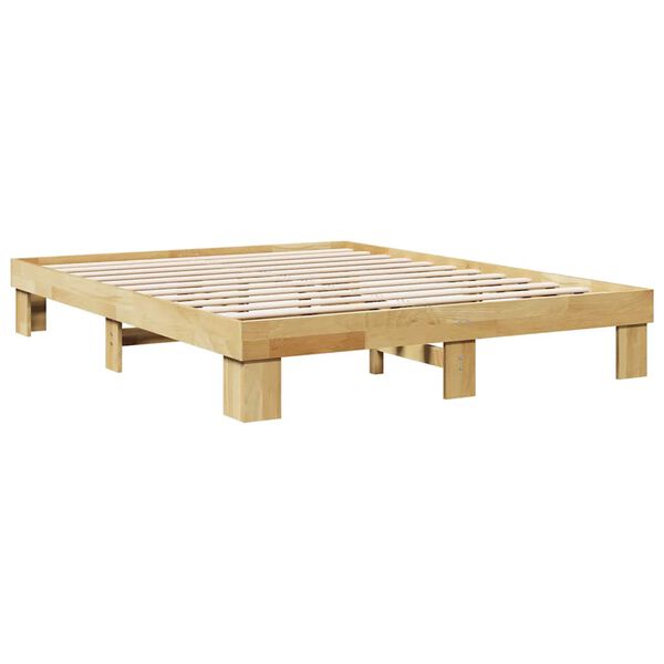 vidaXL Bed Frame without Mattress 150x200 cm Solid Wood Oak