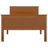 vidaXL Bed Frame without Mattress Honey Brown Solid Wood Pine 100x200cm