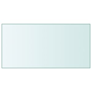 vidaXL Table Top Transparent 50x100 cm Tempered Glass