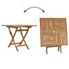 vidaXL Garden Dining Set 3 pcs Brown Solid teak wood