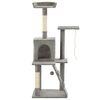 vidaXL Cat Tree | Grey | Particle board, soft plush, sisal rope | Medium