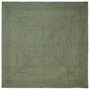 vidaXL Area Rugs Square Olive Green 200 x 200 cm Jute