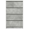 vidaXL Sideboard Concrete Grey 60x35x98.5 cm Engineered Wood