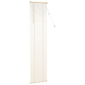 vidaXL Venetian Blind Manual Light Brown with Pattern 213 x 40 cm PVC