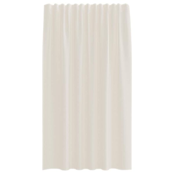 vidaXL Voile Curtains with Rod Pockets 2 pcs Cream