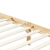 vidaXL Canopy Bed Frame without Mattress Solid Pine Wood 90x200 cm
