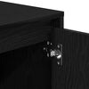 vidaXL TV Cabinet Black Oak 102 x 37.5 x 52.5 cm Engineered Wood