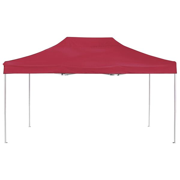 vidaXL Professional Folding Party Tent Aluminium 4.5x3 m Wine Red