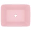 vidaXL Luxury Wash Basin Matt Pink 41x30x12 cm Ceramic