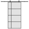 vidaXL Sliding Door with Hardware Set 102,5x205 cm ESG Glass&Aluminium