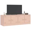 vidaXL TV Cabinets 2 pcs Pink 67x39x44 cm Steel