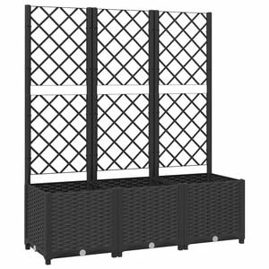 vidaXL Garden Black 120 x 40 x 136 cm