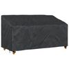 vidaXL Garden Bench Cover Black 185 x 85 x 65 / 94 cm 210D Oxford Fbric
