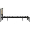 vidaXL Metal Bed Frame without Mattress Sonoma Oak 160x200 cm