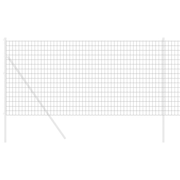 vidaXL Euro Fence Grey 1.4 x 10 m PVC-coated iron