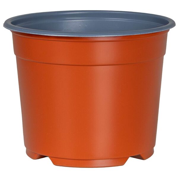 vidaXL Flower Pot 50 pcs Terracotta &Oslash; 10 x 8 cm Plastic