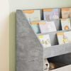 vidaXL Kids Bookshelf with Storage Concrete Grey 72.5 x 29.5 x 69 cm