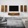vidaXL 6 Piece TV Cabinet Set Smoked Oak Engineered Wood