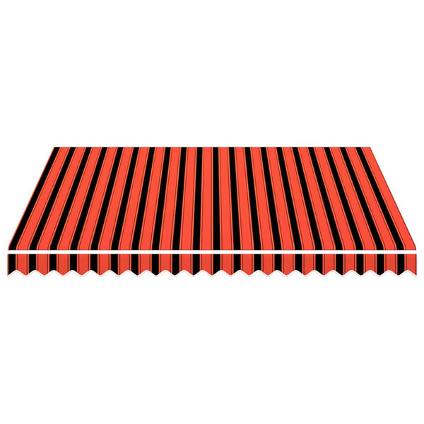 vidaXL Awning Top Sunshade Canvas Orange and Brown 300x250 cm