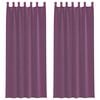 vidaXL Voile Curtains with Loops 2 pcs Purple 140x260 cm