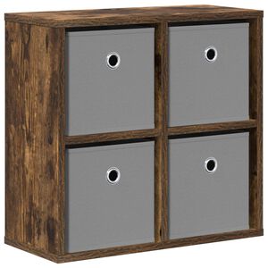 vidaXL Sideboard with Drawer Smoked Oak 49.5 x 22 x 47 cm
