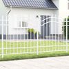 vidaXL Garden Fence White 240 x 165 cm Powder-coated steel