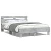 vidaXL Bed Frame without Mattress Concrete Grey 120x200 cm
