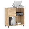 vidaXL Record Cabinet Sonoma Oak 84.5x38x89 cm Engineered Wood
