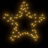 vidaXL Christmas Light Decoration with Spikes Star 80 LEDs 60 cm