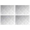 vidaXL Stair Tread Rectangular 4 pcs Silver 30 x 20 cm Aluminium