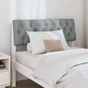 vidaXL Upholstered Headboard Light Grey 90 cm Solid Pine Wood