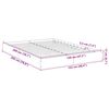 vidaXL Bed Frame without Mattress Concrete Grey 120x200 cm
