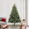 vidaXL Artificial Hinged Christmas Tree 300 LEDs Green 210 cm