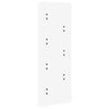 vidaXL Wall-Mounted Coat Rack White 30 x 1.5 x 80 cm Engineered wood