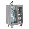 vidaXL Golf Cabinet with Wheel Plain Grey Sonoma 65 x 45 x 98 cm
