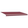 vidaXL Manual Retractable Awning Burgundy 500x300 cm