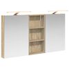 vidaXL Bathroom Cabinet Set 3 pcs 110 x 10.5 x 60.5 cm Engineered wood