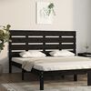 vidaXL Headboard Black 180x3x80 cm Solid Wood Pine