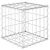 vidaXL Gabion Raised Bed | Silver | Steel wire | 30x30x30 cm | Durable
