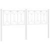 vidaXL Metal Replace Headboard White 160 cm