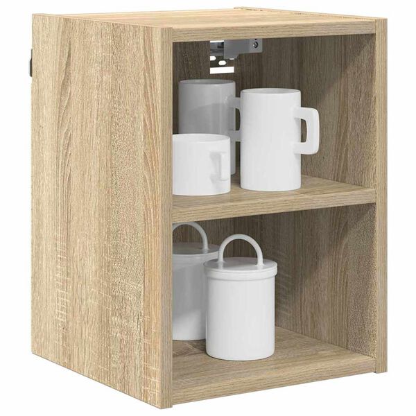 vidaXL Hanging Cabinet Sonoma Oak 30 x 29.5 x 40 cm Engineered Wood
